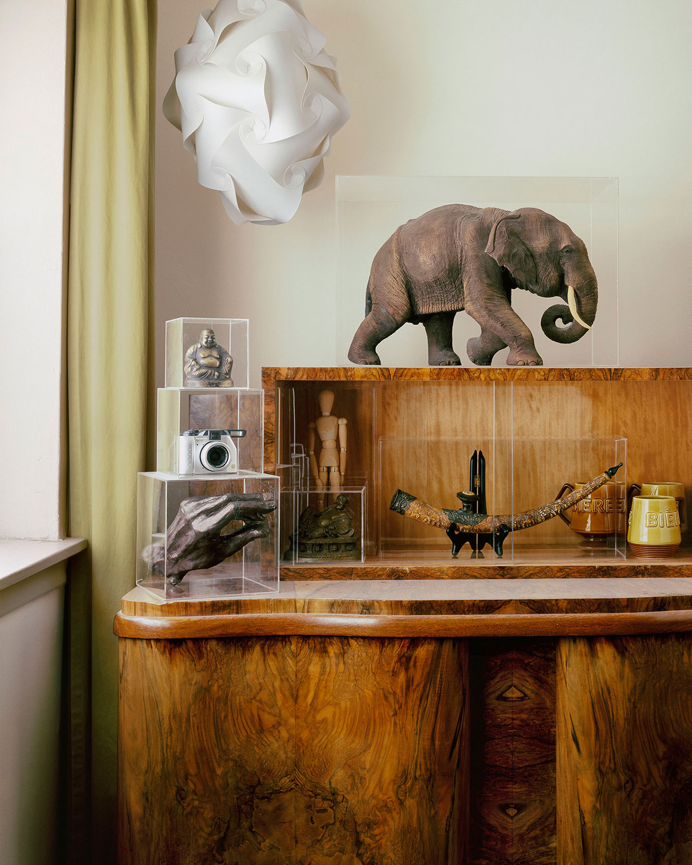 Colwyn Griffith's conceptual photograph of a sideboard shot one year after a long of dust had accumulated on it.